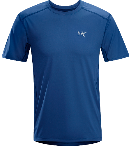 Ether Crew SS Men's Durable, lightweight, moisture-wicking short-sleeved shirt with mesh underarm panels to aid venting.