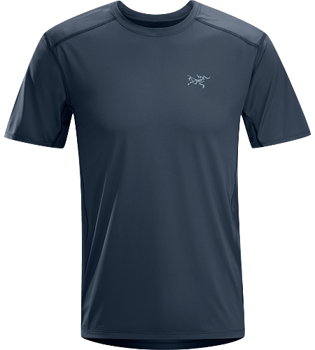 Ether Crew SS Men's Durable, lightweight, moisture-wicking short-sleeved shirt with mesh underarm panels to aid venting.