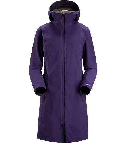 Eyso Jacket Women's Windproof, moisture resistant, three quarter length hooded coat constructed with stretchy WINDSTOPPER textile. Ideal for use from resort to town