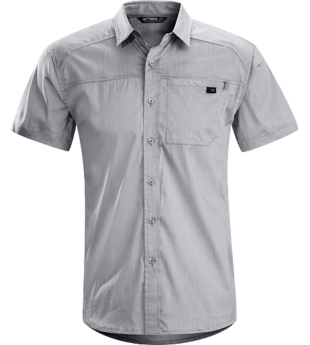 Frontera Shirt SS Men's Lightweight, short-sleeved collared shirt constructed with breathable Cotton textile; ideal for travel in a variety of climates and conditions.