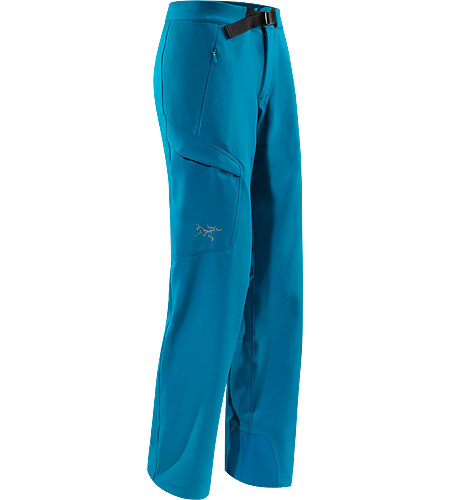 Gamma MX Pant Women's Lightly insulated, breathable soft shell pant with DWR durable water repellent treatment to resist light moisture; ideal for alpine and expedition climbing