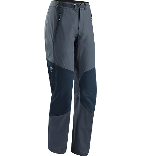 Gamma Rock Pant Women's Lightweight, breathable, technical alpine pant constructed with two weights of stretchy yet durable textile that provide enhanced abrasion resistence and mobility.
