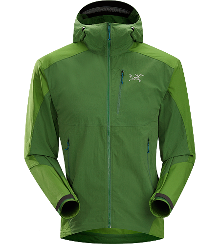 Gamma SL Hybrid Hoody Men's Lightweight, durable wind and moisture resistant hoody constructed using two weights of softshell textile for enhanced mobility and breathability.