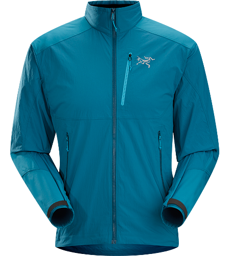 Gamma SL Hybrid Jacket Men's Lightweight, durable wind and moisture resistant jacket constructed using two weights of softshell textile for enhanced mobility and breathability.