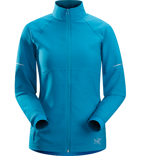 Kapta Jacket Women's An air permeable, mid weight jacket constructed with a moisture-resistant textile with a smooth outer face and an odour control backer. Ideal for running in cool weather.