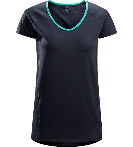 Kapta Shirt SS Women's Lightweight, breathable, stretchy short sleeve shirt with a mesh back panel; ideal for active pursuits in warm weather