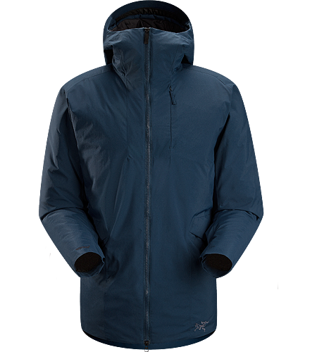 Khuno Parka Men's Newly redesigned with enhanced WINDSTOPPER® fabric with a softer face and a refined fit. Long length insulated casual coat constructed with WINDSTOPPER® fabric paired with Coreloft™ insulation. Ideal for every day, cold weather use.