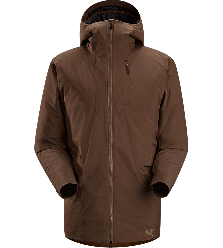 Khuno Parka Men's Newly redesigned with enhanced WINDSTOPPER® fabric with a softer face and a refined fit. Long length insulated casual coat constructed with WINDSTOPPER® fabric paired with Coreloft™ insulation. Ideal for every day, cold weather use.