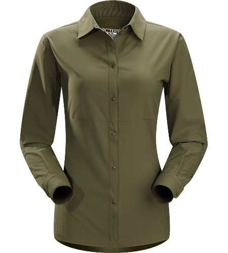 Libere Comp LS Women's Breathable, lightweight long sleeved shirt with sleeves that roll and secure in place for hotter weather.