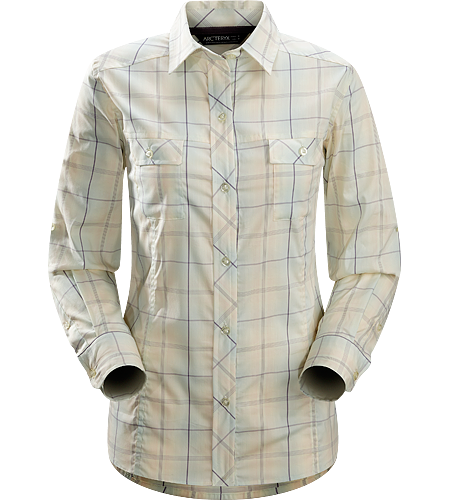 Melodie Shirt LS Women's Lightweight long sleeve shirt with roll-up sleeves that secure with a tab for added comfort in warmer weather