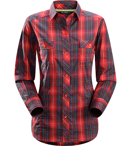 Melodie Shirt LS Women's Lightweight long sleeve shirt with roll-up sleeves that secure with a tab for added comfort in warmer weather
