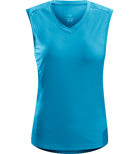 Mentum Comp Sleeveless Women's Lightweight, breathable, moisture-wicking stretchy sleeveless shirt; ideal for active pursuits in warmer conditions.