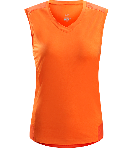 Mentum Comp Sleeveless Women's Lightweight, breathable, moisture-wicking stretchy sleeveless shirt; ideal for active pursuits in warmer conditions.
