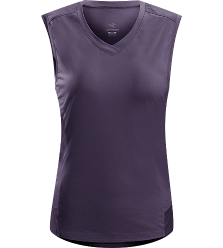 Mentum Comp Sleeveless Women's Lightweight, breathable, moisture-wicking stretchy sleeveless shirt; ideal for active pursuits in warmer conditions.