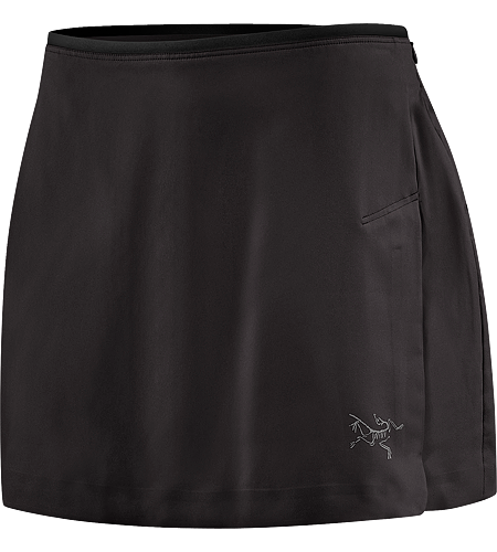 Mentum Skort Women's Technical running skort with four-way mechanical stretch fabric and integrated moisture-wicking inner brief.