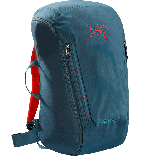 Miura 45 A 45 litre climbing bag for hauling gear, fully padded to provide structure and with full zipper access for easy removal and repacking.