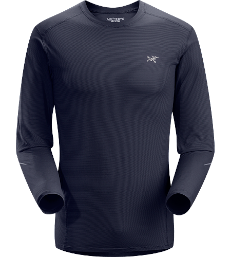 Motus Crew LS Men's Moisture-wicking, quick-drying, long-sleeve shirt constructed using Phasic™ technology textile; ideal for a wide range of high-output activities.