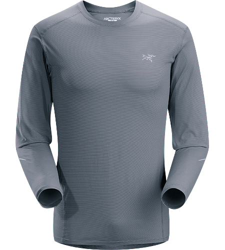 Motus Crew LS Men's Moisture-wicking, quick-drying, long-sleeve shirt constructed using Phasic™ technology textile; ideal for a wide range of high-output activities.