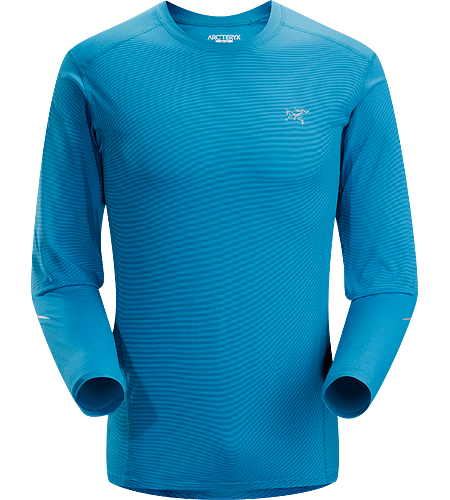 Motus Crew LS Men's Moisture-wicking, quick-drying, long-sleeve shirt constructed using Phasic™ technology textile; ideal for a wide range of high-output activities.