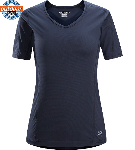 Motus Crew SS Women's Relaxed fit, short-sleeved, crew neck shirt constructed using Phasic Technology textile; Ideal for high-output, stop-and-go activities.