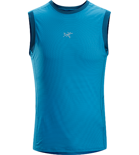 Motus Sleeveless Men's A technically designed, trim-fitting sleeveless top, designed for high output aerobic activities such as trail running.