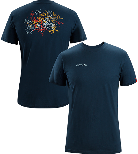 Multi Bird T-Shirt Men's 100% Cotton, short sleeved T-shirt with illustrated graphic