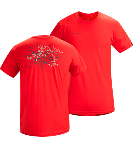 Multi Bird T-Shirt Men's 100% Cotton, short sleeved T-shirt with illustrated graphic