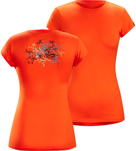 Multi Bird T-Shirt Women's 100% Cotton, short sleeved T-shirt with illustrated graphic