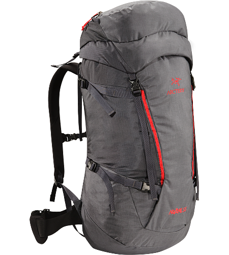 Nozone 55 Lightweight, comfortable and robust backpack constructed using super-light, technical textiles, designed for climbing specialists or expert alpine users to haul larger loads.