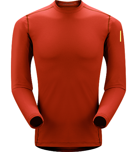 Phase AR Crew LS Men's Newly redesigned with enhanced textile and composite construction. Lightly-insulated, moisture-wicking, base layer, designed for aerobic use during cooler conditions.