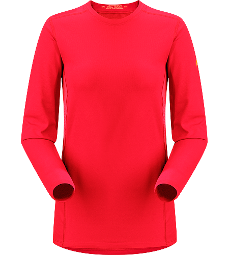 Phase AR Crew LS Women's Newly redesigned with enhanced textile and composite construction. Lightly-insulated, moisture-wicking, base layer, designed for aerobic use during cooler conditions.