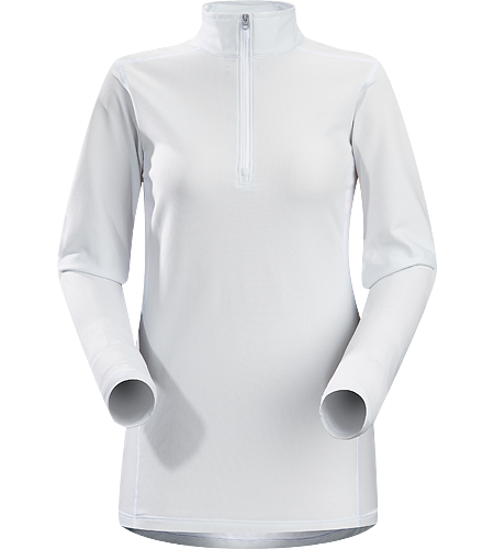 Phase AR Zip Neck LS Women's Newly redesigned with enhanced textile and composite construction. Lightly insulated, zip-neck base layer, designed for use during aerobic activities in cooler conditions.
