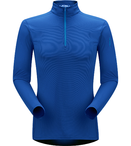 Phase SL Zip Neck LS Men's Newly redesigned with enhanced textile. Moisture-wicking base-layer with zip neck, constructed using odour-control fabric; Ideal as lightweight insulation layer during aerobic activities