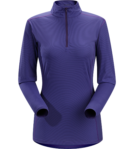 Phase SL Zip Neck LS Women's Newly redesigned with enhanced textile. Moisture-wicking base-layer with zip neck, constructed using odour-control fabric; Ideal as lightweight insulation layer during aerobic activities