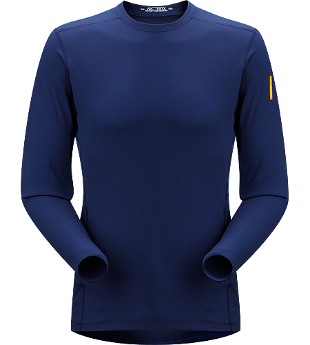 Phase SV Crew LS Men's Newly redesigned with enhanced textile and composite construction. Moisture-wicking base-layer, constructed using odour-control fabric; Ideal as mid-level insulation during aerobic activities