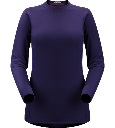Phase SV Crew LS Women's Newly redesigned with enhanced textile and composite construction. Moisture-wicking base-layer, constructed using odour-control fabric; Ideal as mid-level insulation during aerobic activities