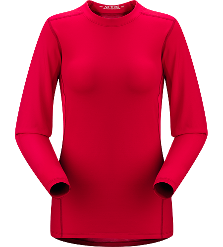 Phase SV Crew LS Women's Newly redesigned with enhanced textile and composite construction. Moisture-wicking base-layer, constructed using odour-control fabric; Ideal as mid-level insulation during aerobic activities