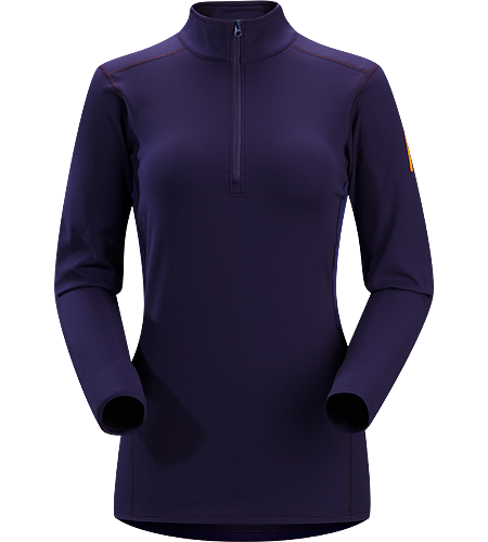 Phase SV Zip Neck LS Women's Newly redesigned with enhanced textile and composite construction. Moisture-wicking base layer, constructed using odour-control fabric; Ideal as mid-level insulation during stop-and-go activities.