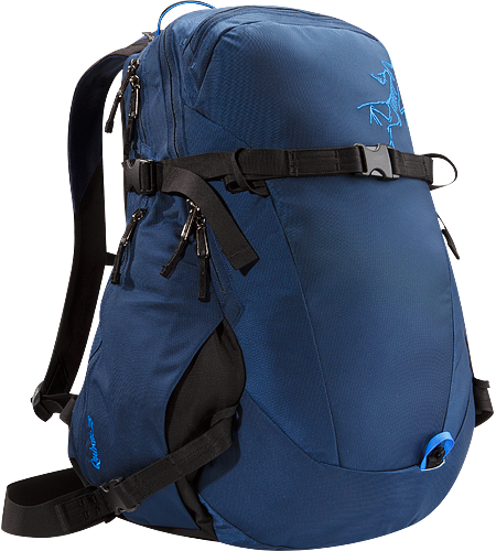 Quintic 28 Comfortable, robust backpack with contoured back panel and ski/snowboard wrap system; Ideal for every day use and backcountry day tours