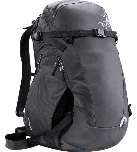 Quintic 38 Comfortable, robust backpack with contoured back panel and ski/snowboard wrap system; Ideal for backcountry day tours