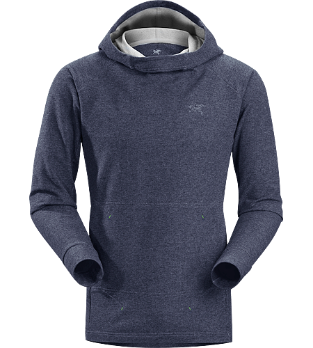 Quiq Veste à Capuche Homme Veste à capuche style pullover, à la coupe ajustée, avec un col haut et une capuche ample, fabriquée dans un tissu à maille éponge en mélange de coton confortable et extensible, parfaite pour l'escalade sur les rochers ou une utilisation plus décontractée.