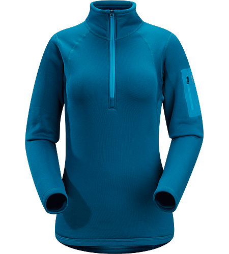 Rho AR Zip Neck Women's Breathable, moisture-wicking, insulated jersey with collar zip to aid with temperature regulation