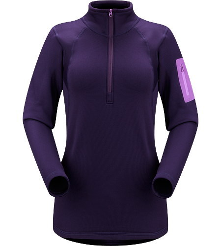 Rho AR Zip Neck Women's Breathable, moisture-wicking, insulated jersey with collar zip to aid with temperature regulation