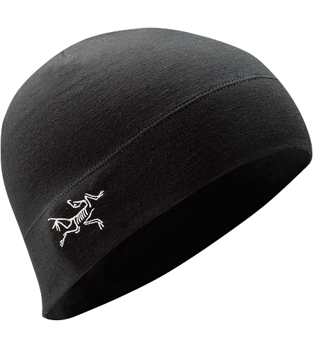 Rho LTW Beanie Leichte Mütze aus einem Wolle/Elastan-Gemisch mit gesticktem Arc'teryx-Logo.