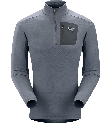 Rho LTW Zip Men's Base-Layer Langarmshirt aus MAPP-Merinowolle mit hohem Wärmerückhaltevermögen