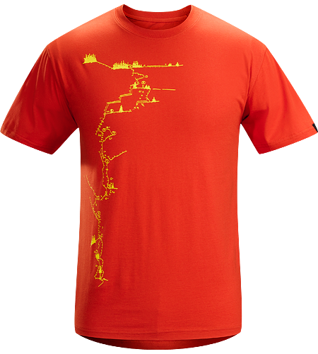 Route A-Plus T-Shirt Men's 100% cotton, short-sleeved t-shirt with illustrated graphic