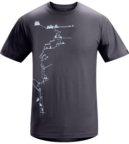 Route A-Plus T-Shirt Homme T-shirt à manches courtes, 100% coton, avec graphisme illustré
