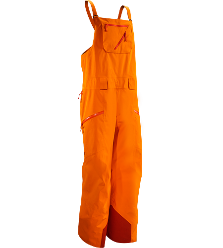 Sabre Full Bib Pant Men's Waterproof, lightly insulated, relaxed fit bit pant with large cargo pockets for plenty of storage. Intended for extended use on long, deep snow days