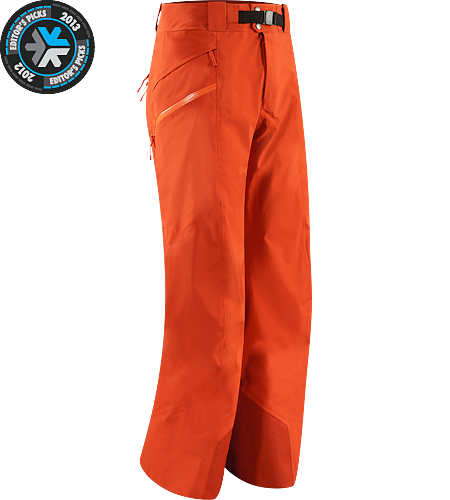 Sabre Pant Men's Built for riders/skiers, a lightly insulated, waterproof, GORE-TEX® pant with a Slide 'n Loc snap system to attach the jacket to pants, constructed using enhanced GORE-TEX® Pro fabric with a softer face.