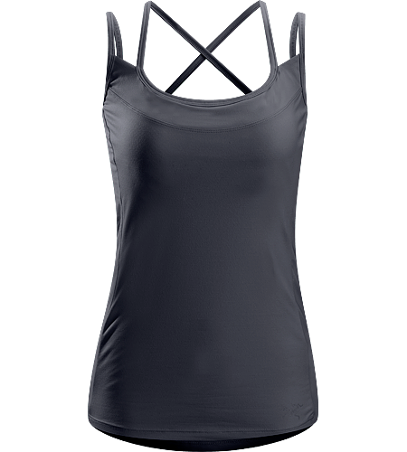 Senna Tank Women's Trim fit tank top with comfort straps and a built-in shelf bra